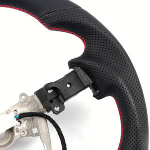 Pour Toyota FJ <span class=keywords><strong>Cruiser</strong></span> 2007-2024, accessoires de remplacement du volant intérieur de voiture en cuir, 1 ensemble, fonction de chauffage - Product Image 6
