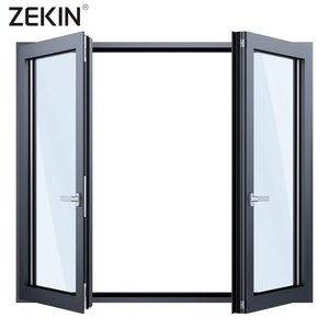 Nfrc tiêu chuẩn sang trọng đôi Tempered Glass nhôm pháp khuôn cửa sổ cho nướng thiết kế bão bằng chứng nhôm SDL cửa sổ - Product Image 3