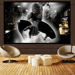 Spider man Anime Character For KIs boy's Room Home Decor Wall Art immagini e poster per la decorazione del soggiorno Caudros Canvas