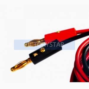 4mm banana plug wire conversion test hook connection 2 pieces price black one pieceThe cable sheath is made of specially made el - Product Image 2