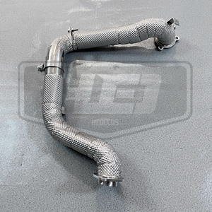 Pour A35 A180 A200 W177 2.0T Downpipe sans catalyseur avec isolation, système d'échappement amélioré pour une performance accrue - Product Image 4