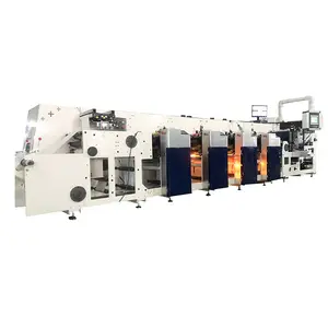 Raloyale Automatische Hoge Snelheid 6 Kleuren Print Unit Type Flexo Drukmachine Voor Film Label