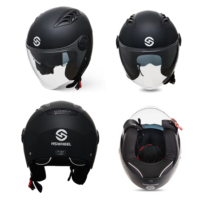Casque de moto trois-quarts OEM ODM certifié DOT pour la conduite sur route et les trajets quotidiens