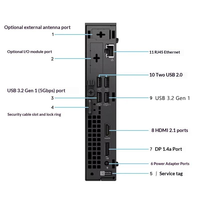 Nouvel Ordinateur de Bureau Mini Dell QCM1250 Original Bestseller Ultra 7 265 8 Go / 16 Go RAM DDR5 Windows 10 / 11 Pro Garantie 3 Ans