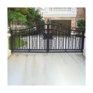 Color personalizado edificio casa de lujo jardín seguridad hierro forjado puertas delanteras - Product Image 3