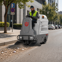 Nettoyeur de sol électrique autoporté CleanHorse M2, largeur de balayage 1200 mm, efficacité 7200/h pour les allées des usines textiles/de vêtements