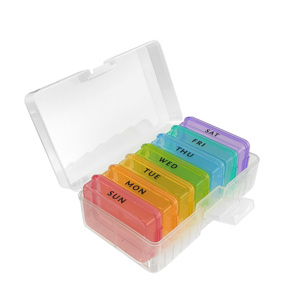 Pastillero Redondo de Fábrica Directo, 7 Días, 7 Compartimentos, Organizador de Pastillas de Plástico, Venta al por Mayor - Product Image 5