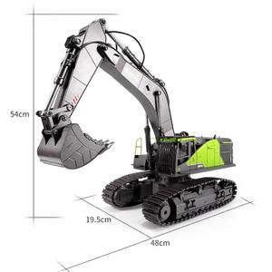 YT Meilleure vente Huina 1593 Excavatrice en alliage, véhicule télécommandé à l'échelle 1:14, 22 canaux, grand <span class=keywords><strong>mini</strong></span> camion de chantier de simulation - Product Image 4