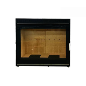 Stufa a Legna Moderna in Acciaio per Interni <span class=keywords><strong>con</strong></span> Rivestimento Elegante, <span class=keywords><strong>Riscaldamento</strong></span> Invernale Stile Arredamento - Product Image 5