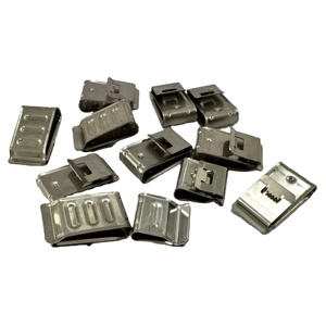 Moicstiy 50Pcs Trailer Frame Wire Clips Solar Panel Wire Clips 304 Stainless Steel Cable Clamps Double Wire Trailer Wire Clips For Boat Trailer PV Wiring Boat Cable(2 Wire - View #6
