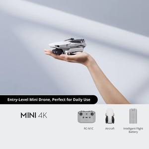 Drone DJ Mini 4K GPS pour <span class=keywords><strong>d</strong></span>ébutants avec caméra, pliable, mode vue 3D, en plastique, transmission 10 km, télécommande, photographie aérienne - Product Image 1