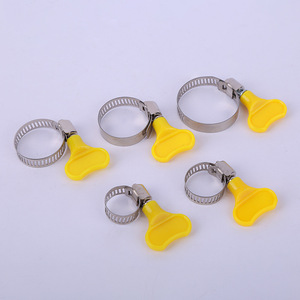 Colliers de serrage pour tuyaux en acier inoxydable 16-25 mm pour remplacement et réparation avec poignée à clé - Product Image 3