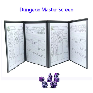 Écran de Maître de <span class=keywords><strong>Jeu</strong></span> en Similicuir Gravé Style Vintage, avec Poche Transparente pour Carnet, Faible MOQ, OEM, Accessoires TTRPG DM pour Jeux DND RPG - Product Image 3