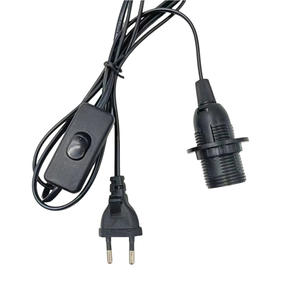 E14 lámpara de diente completo lámpara de cabeza <span class=keywords><strong>Baser</strong></span> 1,8 m Cable de alimentación enchufe de la UE adaptador de lámpara colgante con interruptor de cable enchufe colgante - Product Image 6