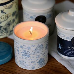 High Quality Custom Labels Custom European Retro Pattern Handmade Eco-Friendly Soy Wax Scented <b>Candle</b> Thanksgiving Christmas - Product Image 1