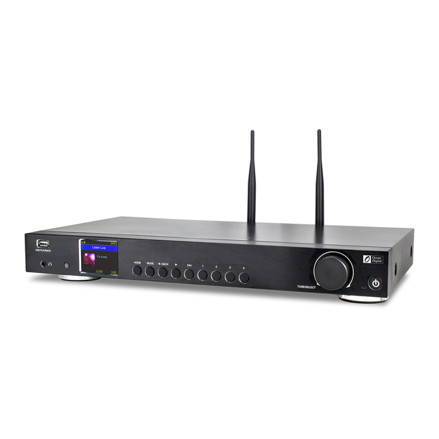 Portable Internet Radio DAB Hi-Fi Stereo FM Tuner with Clock Built-In Speaker Rechargeable Battery and Remote Control