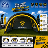 Tente Publicitaire Gonflable Hermétique Pavillon pour Événements de Concessionnaires Lancement de Véhicules Vitrine Marque