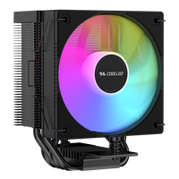 Refroidisseur d'air pour processeur COOLLEO B40S-DIG-BK-ARGB avec écran numérique, compatible LGA115X 1200 1700 1851AMD pour ordinateur de jeu, TDP 200W