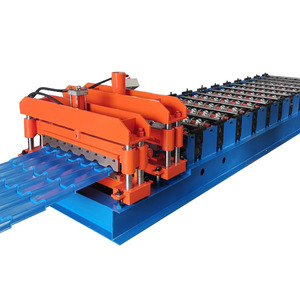 Huayang volautomatische <span class=keywords><strong>machine</strong></span> voor het vormen van geglazuurde metalen dakpannen, dakpannenmachine, bouwmateriaalmachines - Product Image 3