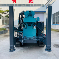 Foreuse à eau portative hydraulique de forage d'équipement mobile de chenille de 350M