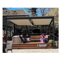 Vente Flash : Pavillon Bioclimatique Autoportant Motorisé en Aluminium Thermolaqué avec Double Toit, Écologique et Étanche, Personnalisable
