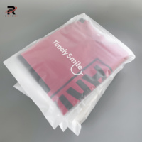 Personnalisez vos propres sacs en plastique refermables givrés recyclés avec logo pour l'emballage de vêtements, chaussettes, chaussures, couleur personnalisée recyclable