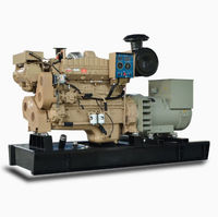 Grupo Electrógeno Diésel Marino con Motor Marino de 50 kVA-180 kVA, 30 kW-125 kW, Generador para Barcos
