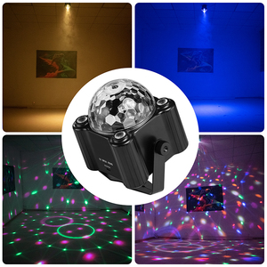 Bola de discoteca, luces de fiesta, estroboscópicas activadas por sonido, iluminación de escenario de DJ para habitación interior, pista de baile al aire libre, fiestas, cumpleaños, Rave, hogar - Product Image 2
