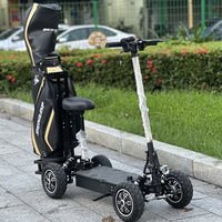 Scooter électrique pliable super puissant à 4 roues, chariot de golf léger, chariot de mobilité