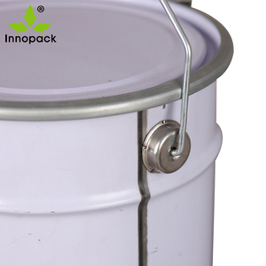 Bidon de peinture à l'huile de 5 litres, petits seaux en métal avec couvercle et poignée - Product Image 2