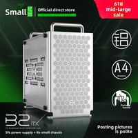 Premium B2 mini-itx Mid Tower Semua aluminium ITX casing Mini dengan pegangan untuk SFX Mini A4 komputer tersedia