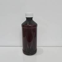 Botella de Jugo Redonda de PET Ámbar de 500 ml con Tapa de Rosca a Prueba de Manipulación, Sello de Aluminio Termoencogible, Grado Médico, Marca NQ