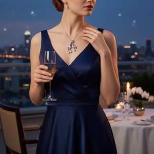 Collar con colgante de Jaguar de oro macizo de 14K, joyería de animales finos para mujer para boda o regalo hecho a mano en Turquía - Product Image 3