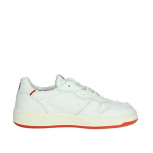 D.A.T.E. Sneakers Donna blanches et orange, chaussures épaisses pour femmes, mode décontractée - Product Image 4