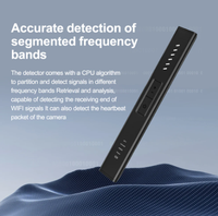 Stylo détecteur de caméra anti-espionnage WT18 pour hôtel, détecteur de signal sans fil infrarouge RF anti-espionnage, détecteur de signal GPS ultra-précis, détection sonore