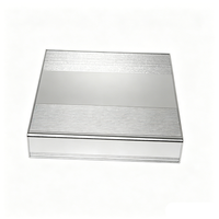 Boîtier en aluminium anodisé argenté pour dissipateur thermique, boîtier pour projet électronique, boîtier d'alimentation, boîtier en aluminium