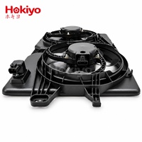 HOKIYO 8L8Z-8C607-A 8L8Z8C607A Ventilateur de radiateur et de condenseur de voiture 12V pour Ford Escape 2.3L 2.5L 2008-2012