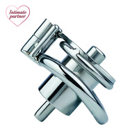 Dispositif de chasteté masculin, trou rond plat, verrou de chasteté en métal, cage à pénis, cathéter urétral, anneau de pénis, ceinture de bondage, jouets sexuels pour hommes gays