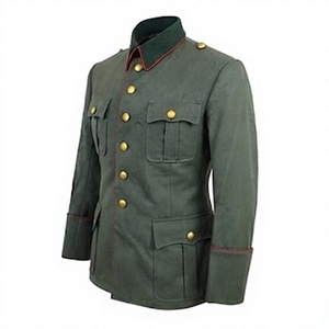 Veste Tunique Vintage Homme en Laine Acrylique Enduite, Boutonnée sur le Devant, Imperméable et Respirante, Reproduction Historique Hiver - Product Image 5