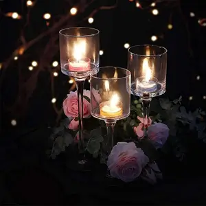 Tall Floating Candle Jars suppliers Candle Holder For Wedding Decoration Floating Candles Magic Wand