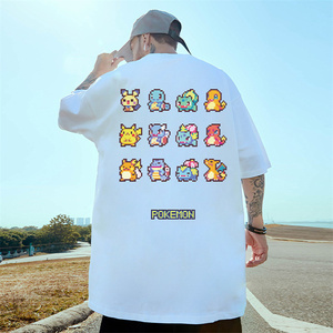 Nuovo fumetto Anime giapponese Pikachu Casual Hip-hop Top estivo Versatile - Product Image 3