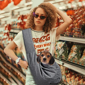 Bolsa portabebés para mascotas, correa de hombro acolchada ajustable para gatos, viajes al aire libre, Transportín para perros - Product Image 3