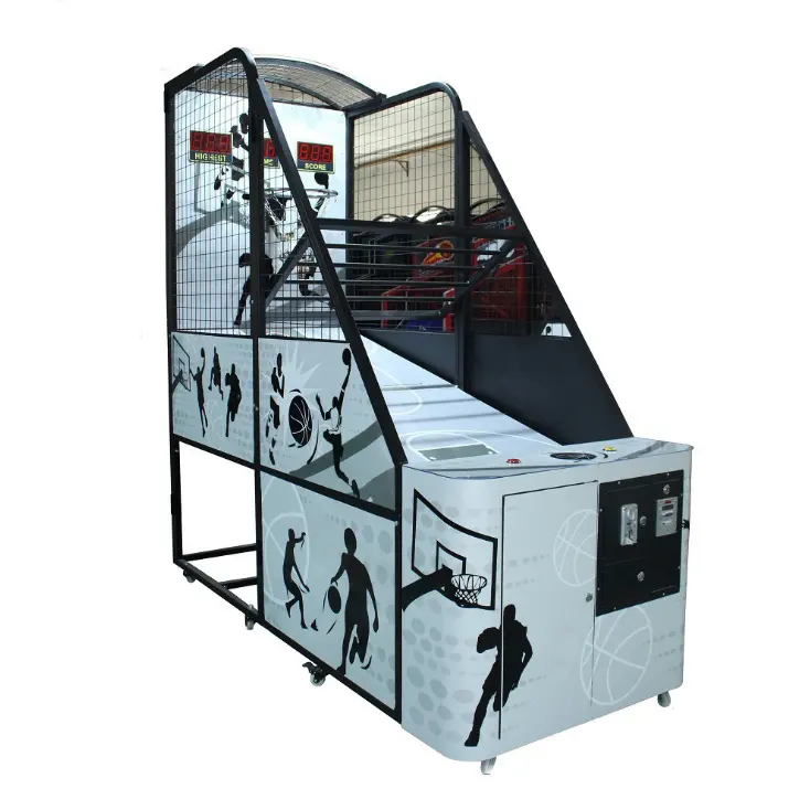 2024 Foldable Basketball Machine Coin Operated Arcade Machine Basketball Shooting