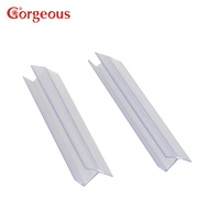 Bande d'étanchéité en caoutchouc de type H étanche pour porte de douche en Offre Spéciale Bande d'étanchéité de bord en plastique PVC transparent pour porte de douche en verre et fenêtre