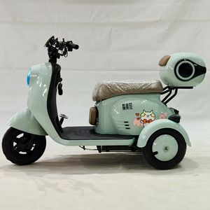Logo OEM personnalisé Mini Adultes Trike 3 Roues Cyclomoteur Scooter 48V 600W Tout-Terrain Tricycle Électrique Léger avec Siège Enfant Panier Arrière - Product Image 6