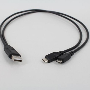 Cable Divisor <span class=keywords><strong>USB</strong></span> Macho a Doble <span class=keywords><strong>Micro</strong></span> <span class=keywords><strong>USB</strong></span> de 30 cm (0.3 Metros) para Carga, Modelo D1288 - Product Image 2