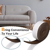 Housse de protection rembourrée en polyester Tapis de meuble antidérapant Rouleau de ruban de feutre auto-adhésif anti-rayures pour mur de chaise de sol en bois dur
