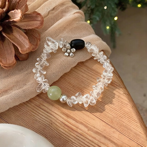 สร้อยข้อมือคริสตัลรูปดอกไม้ประดับหินอาเกต เงินแท้ S925 เครื่องประดับสำหรับผู้หญิงใส่ได้ทุกวัน - Product Image 4
