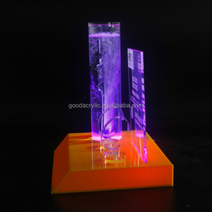 Espositore Impermeabile per Orologi in Acrilico, Supporto per Smartwatch con Base Illuminata a LED, Display Universale per Negozi al Dettaglio - Product Image 3