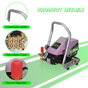 New High Cleaner Machine 220v 150Bar Portable Cold Water Jet Surface Cleaner Equipment for Road Floor Cleaning - Product Image 2